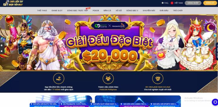 Đánh giá giao diện cá cược Gowin - Gowin